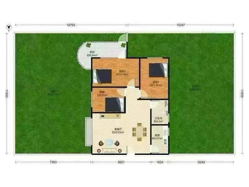 滨河新村 3室1厅 84.1㎡ 满五唯一_滨河新村二手房户型图片9